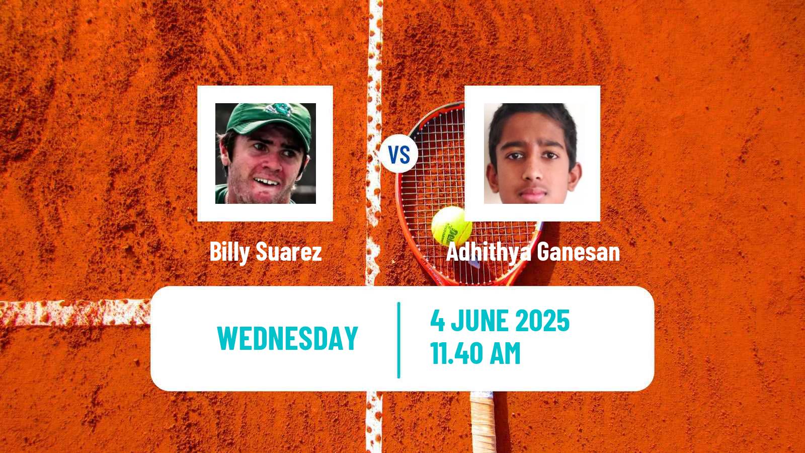 Tennis ITF M25 Santo Domingo 3 Men Billy Suarez - Adhithya Ganesan