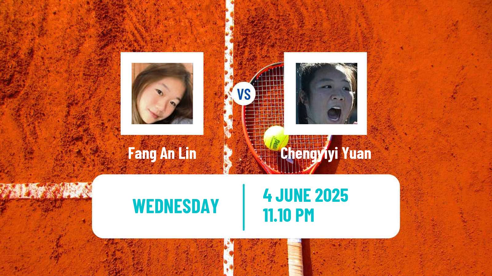 Tennis ITF W15 Maanshan 6 Women Fang An Lin - Chengyiyi Yuan