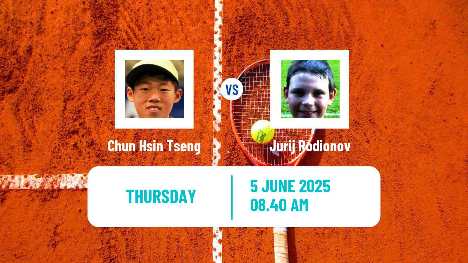 Tennis Prostejov Challenger Men Chun Hsin Tseng - Jurij Rodionov