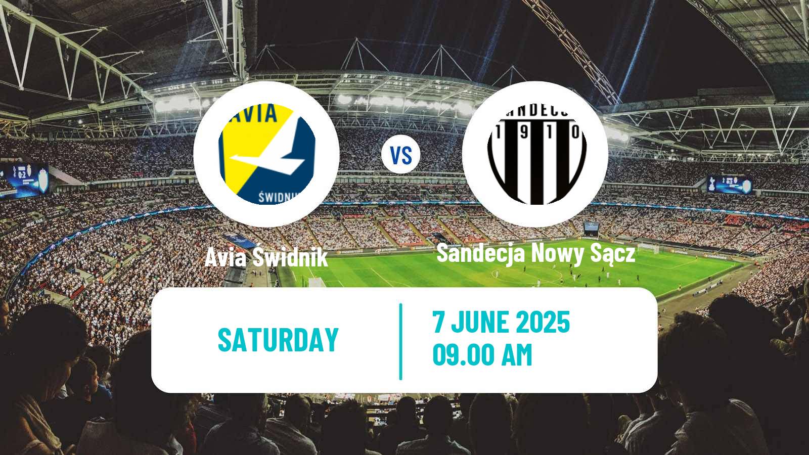 Soccer Polish Division 3 - Group IV Avia Świdnik - Sandecja Nowy Sącz
