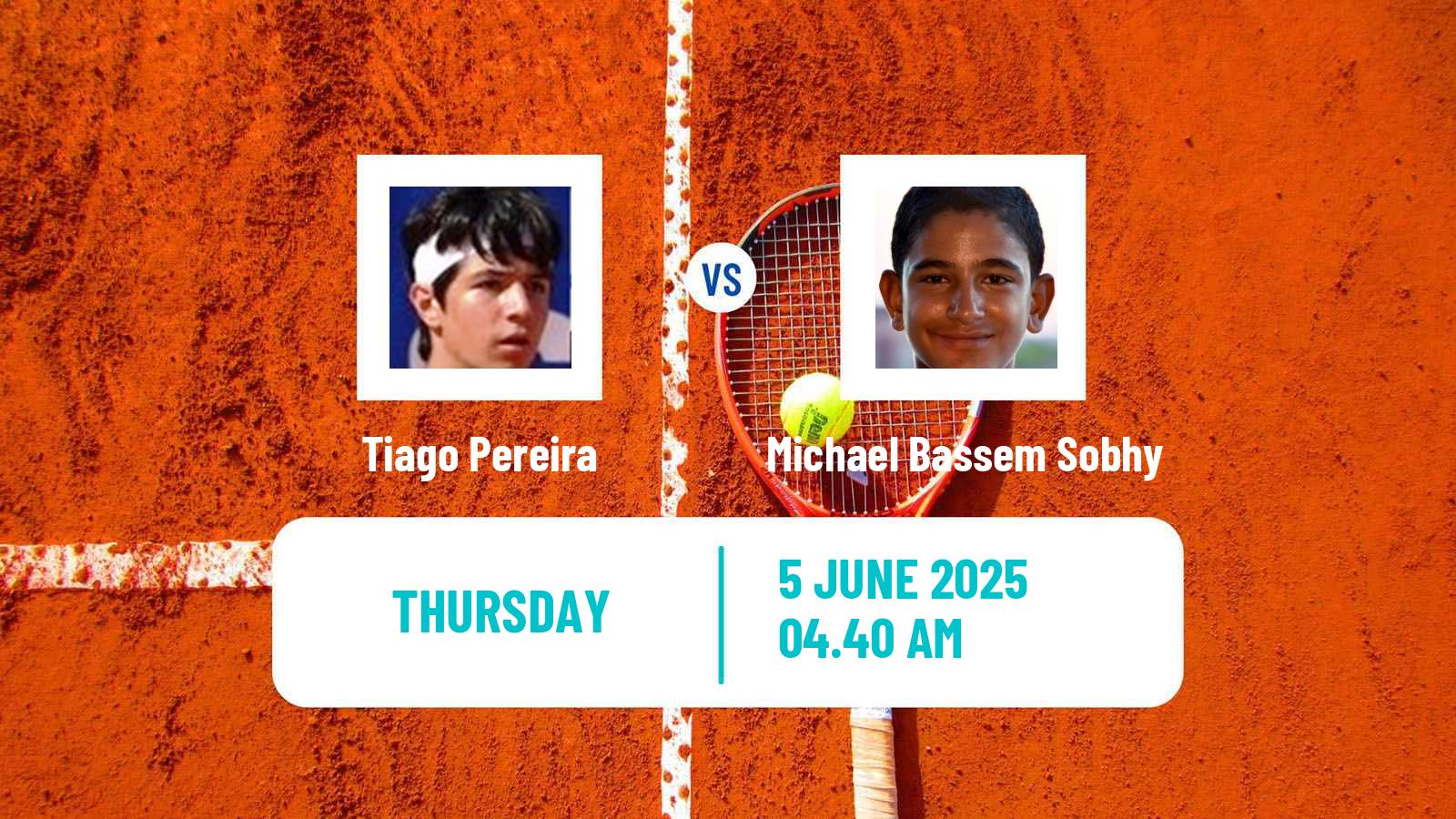 Tennis ITF M25 Monastir Men Tiago Pereira - Michael Bassem Sobhy