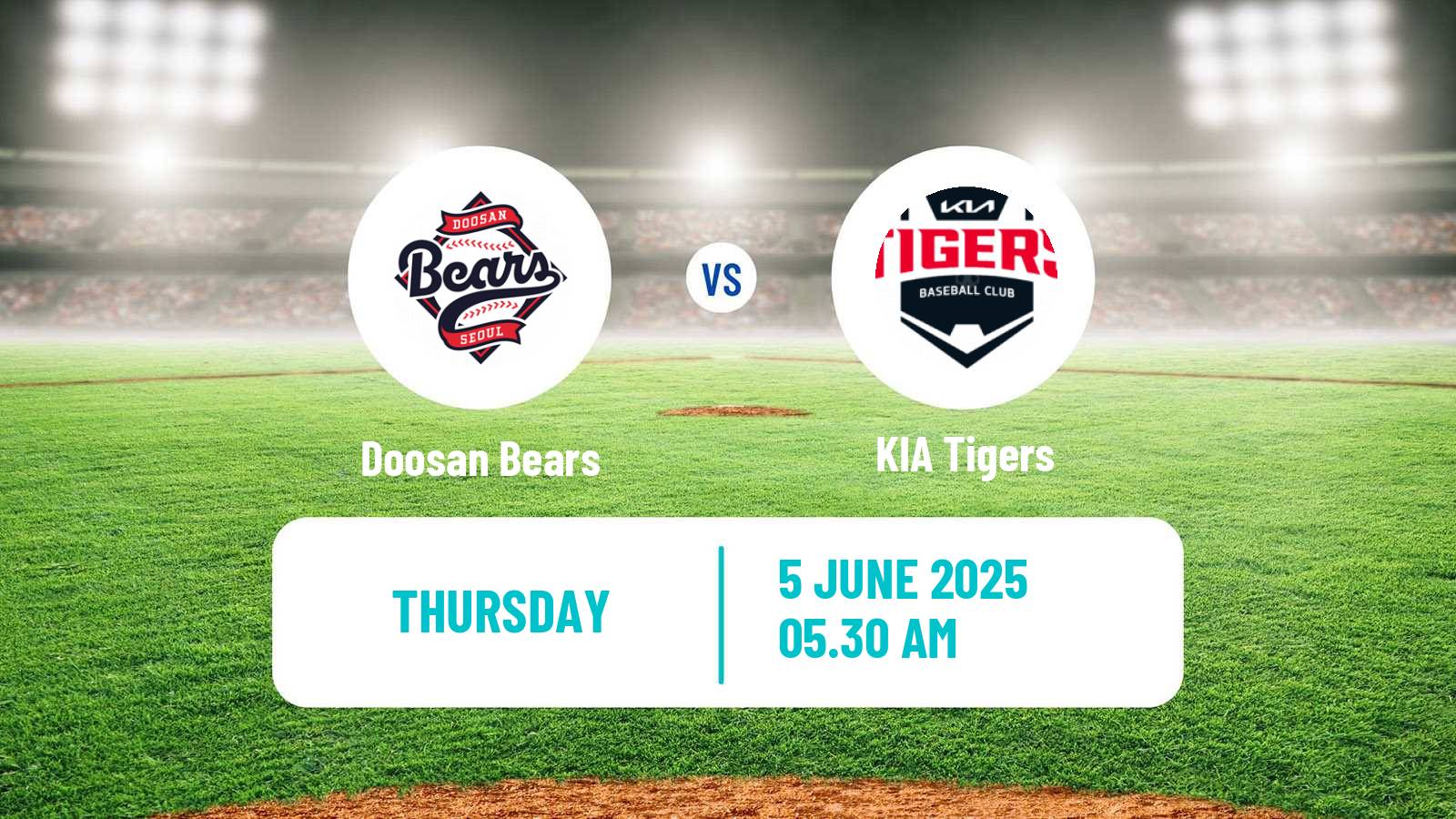 Baseball KBO Doosan Bears - KIA Tigers