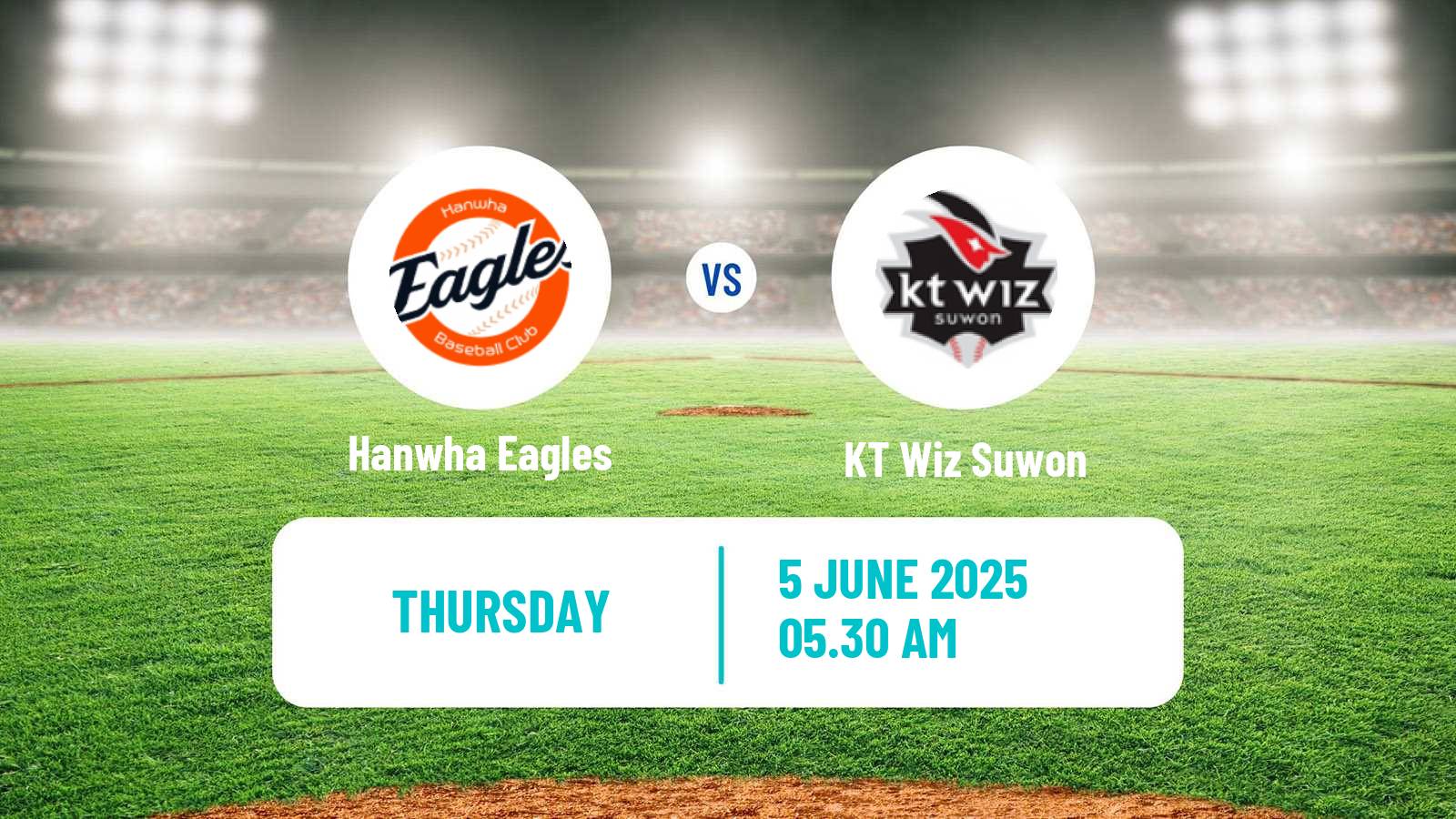 Baseball KBO Hanwha Eagles - KT Wiz Suwon