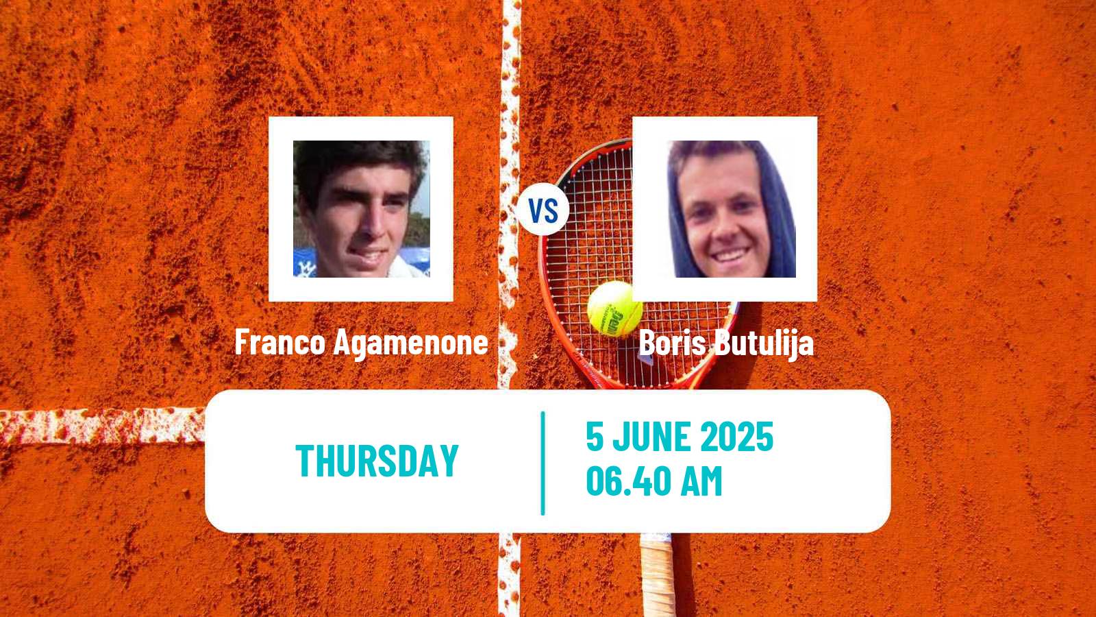 Tennis ITF M25 Belgrade Men Franco Agamenone - Boris Butulija