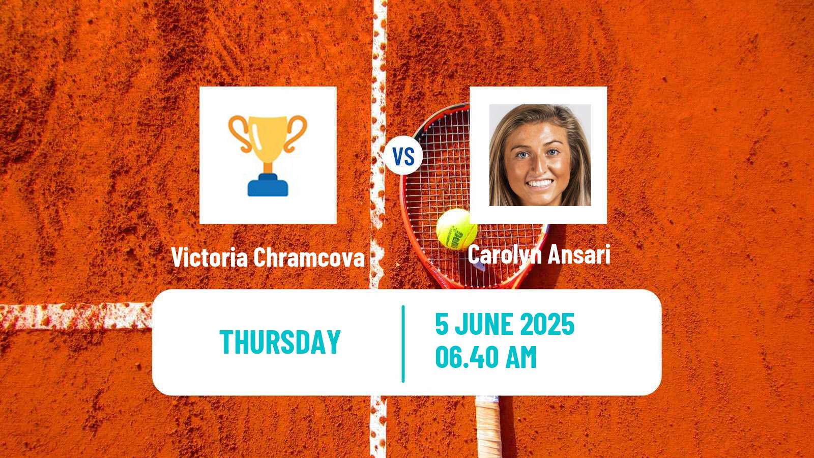 Tennis ITF W15 Osijek Women Victoria Chramcova - Carolyn Ansari