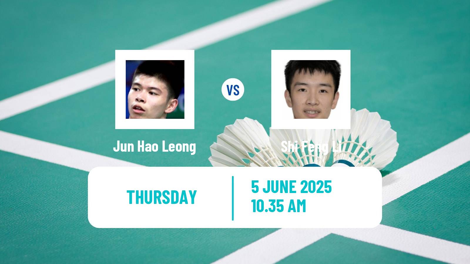 Badminton BWF World Tour Indonesia Open Men Jun Hao Leong - Shi Feng Li