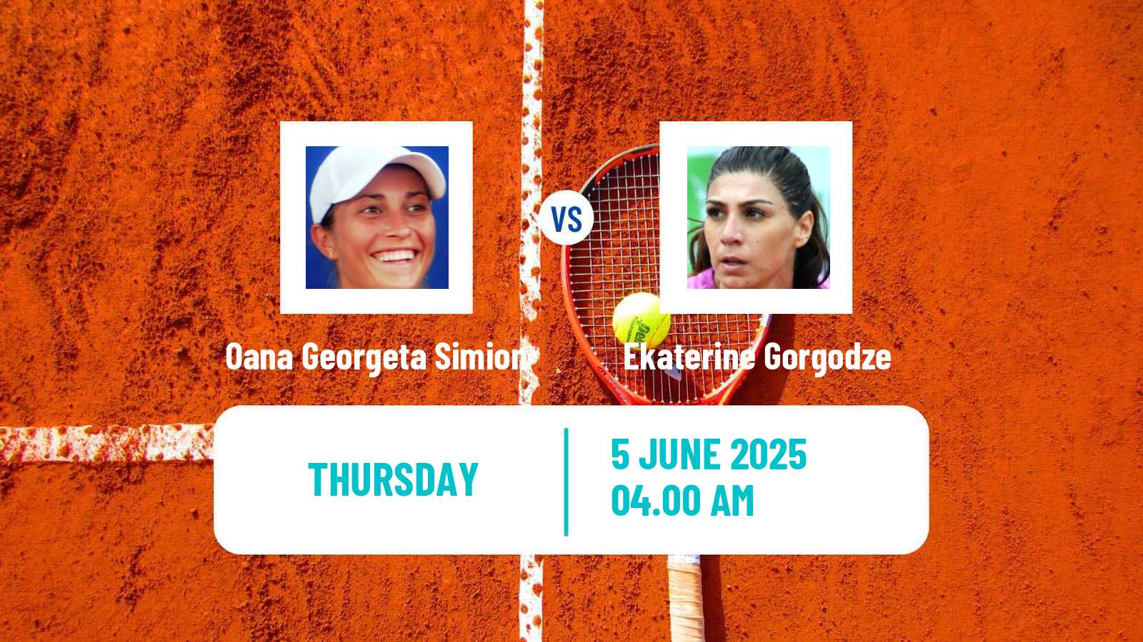 Tennis ITF W50 Troisdorf Women Oana Georgeta Simion - Ekaterine Gorgodze