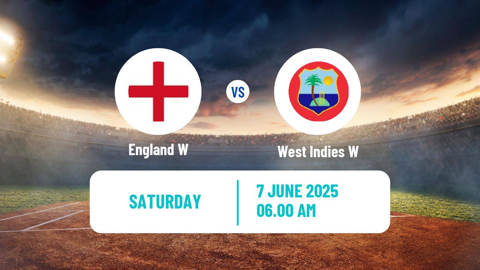 Cricket One Day International Women England W - West Indies W