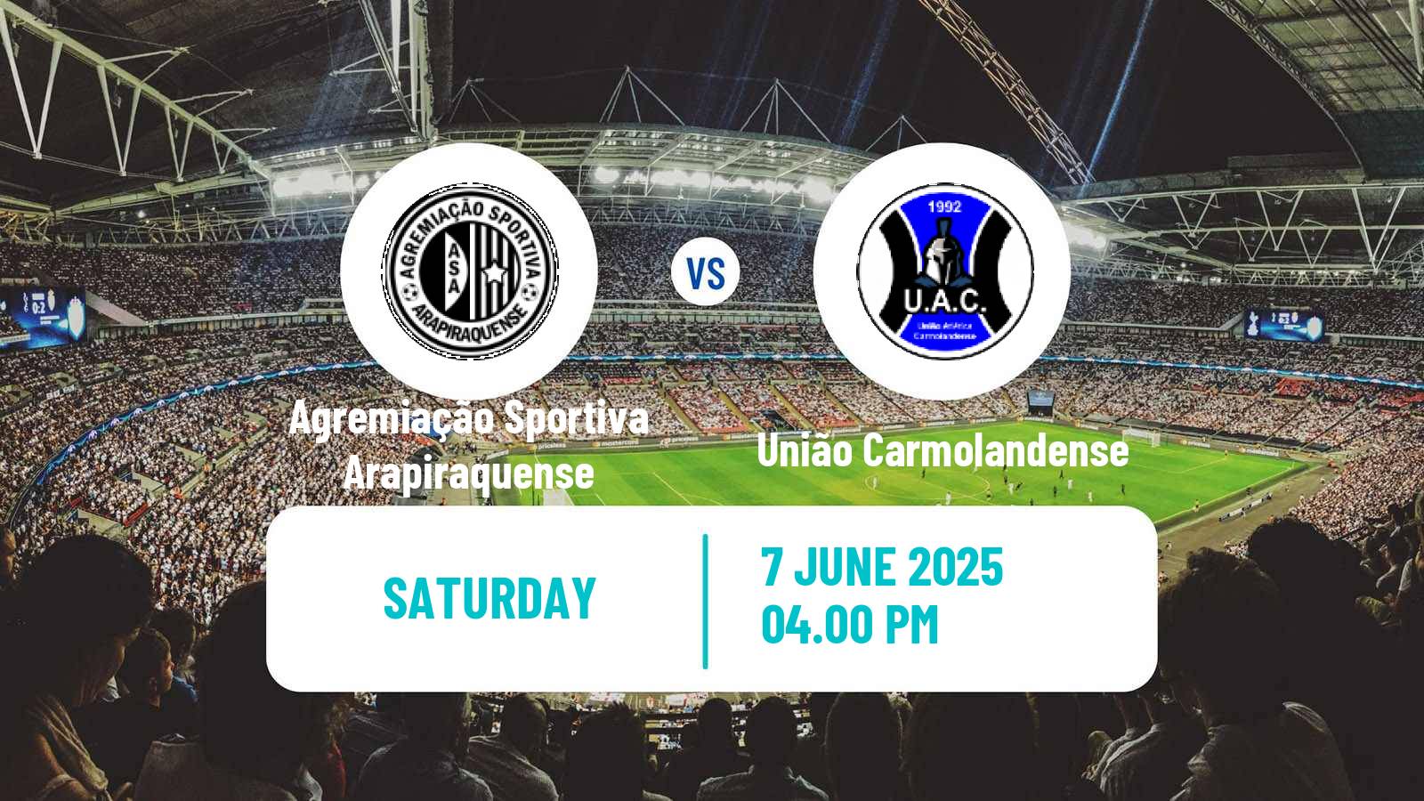 Soccer Brazilian Serie D Agremiação Sportiva Arapiraquense - União Carmolandense
