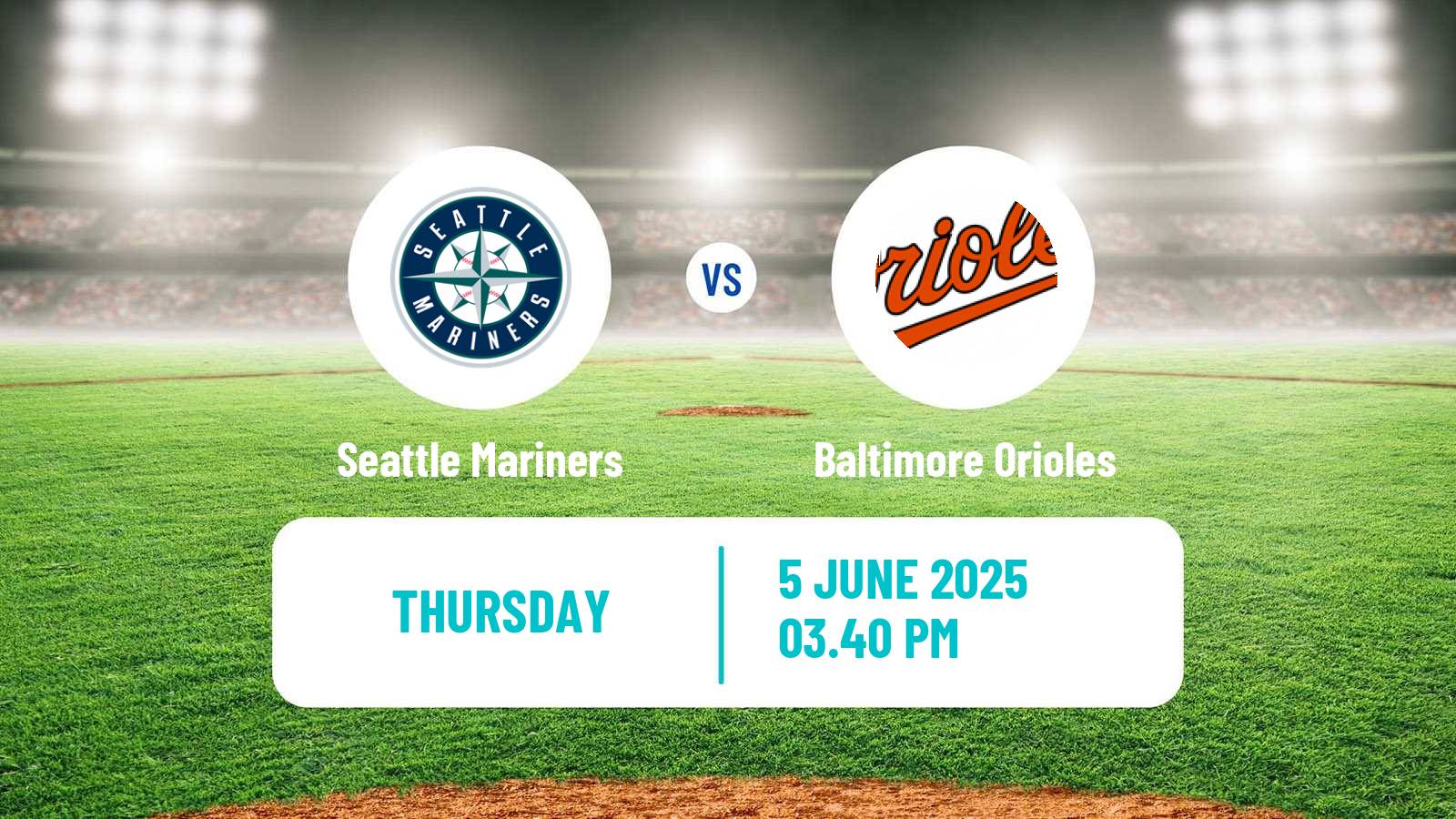 Baseball MLB Seattle Mariners - Baltimore Orioles