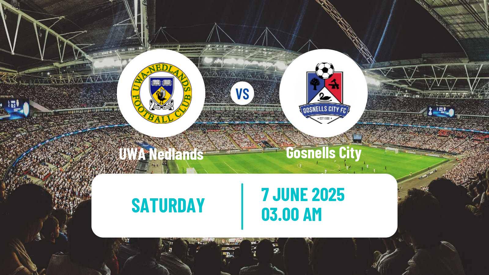 Soccer Australian WA State League UWA Nedlands - Gosnells City