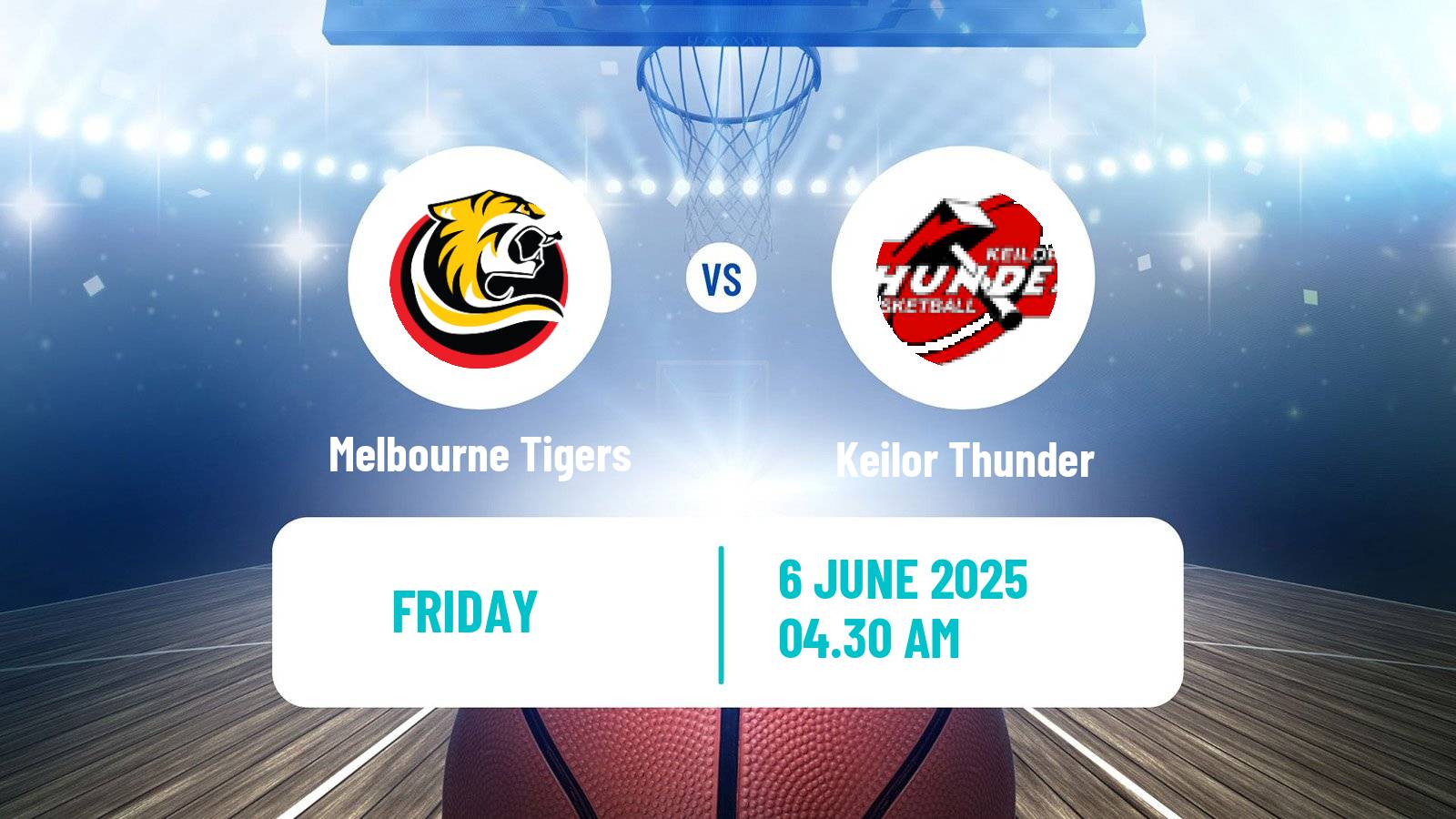 Basketball Australian NBL1 South Women Melbourne Tigers - Keilor Thunder