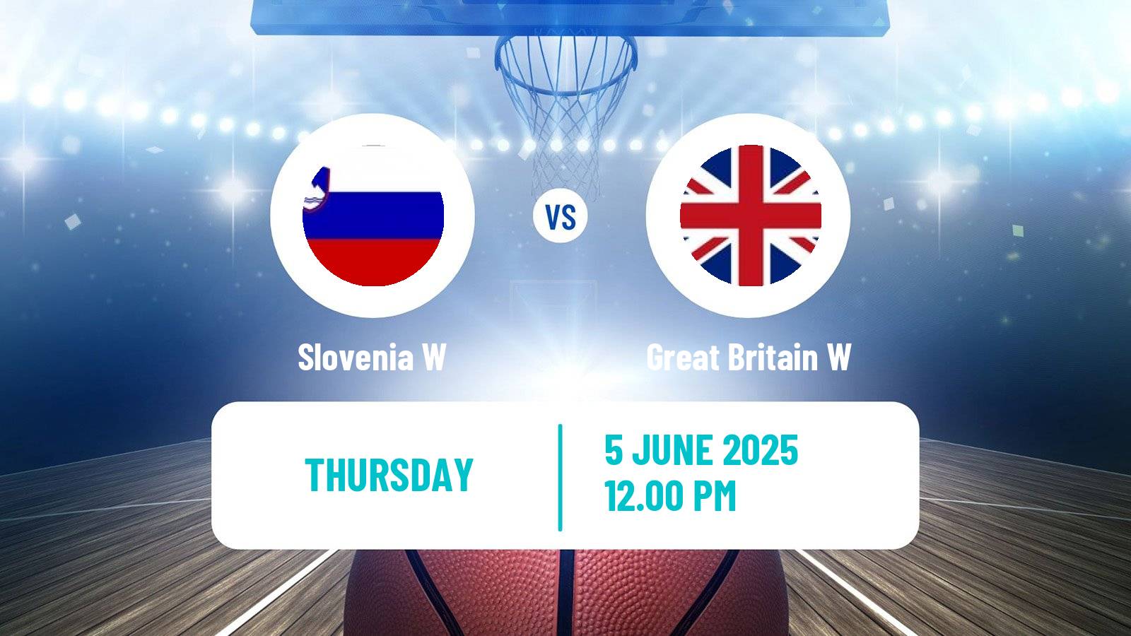 Basketball Friendly International Basketball Women Slovenia W - Great Britain W