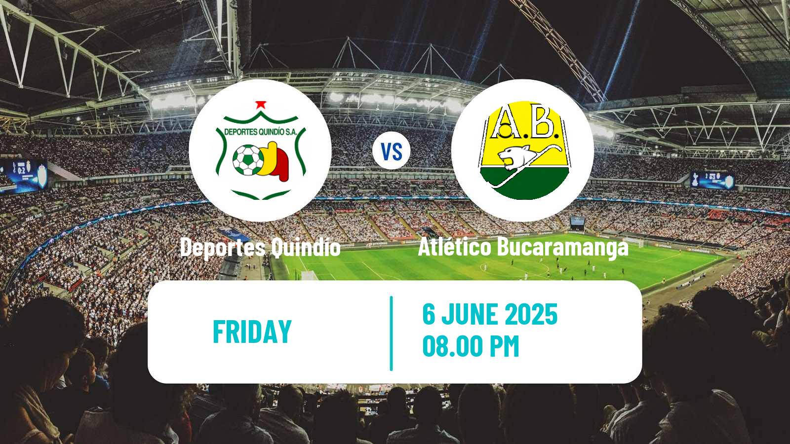 Soccer Colombian Copa Deportes Quindío - Atlético Bucaramanga