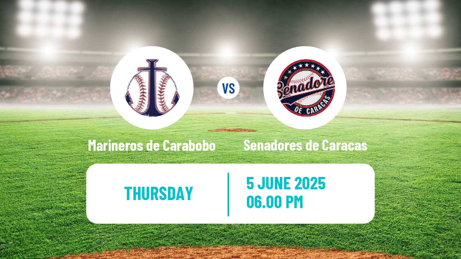 Baseball Venezuelan LMBP Marineros de Carabobo - Senadores de Caracas