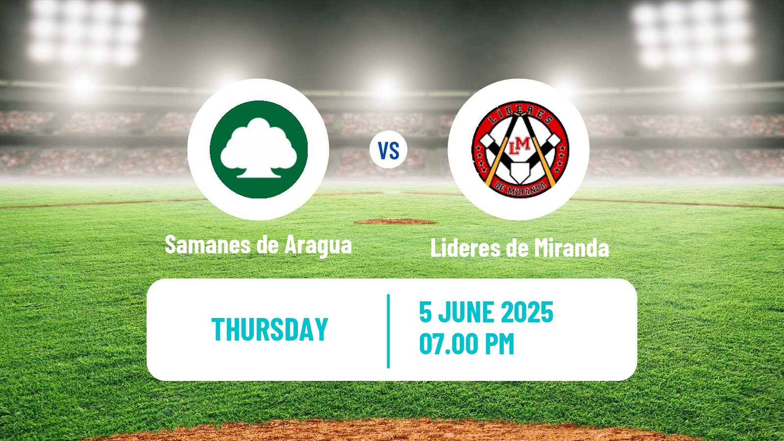 Baseball Venezuelan LMBP Samanes de Aragua - Lideres de Miranda