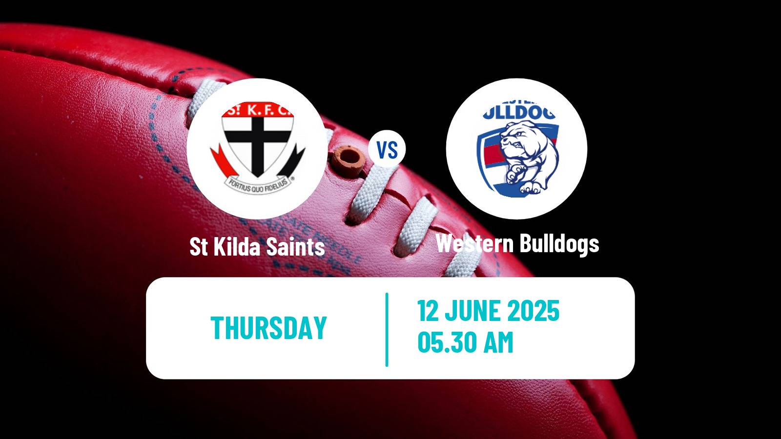 Aussie rules AFL St Kilda Saints - Western Bulldogs