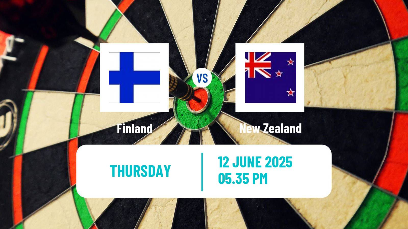 Darts World Cup Teams Finland - New Zealand