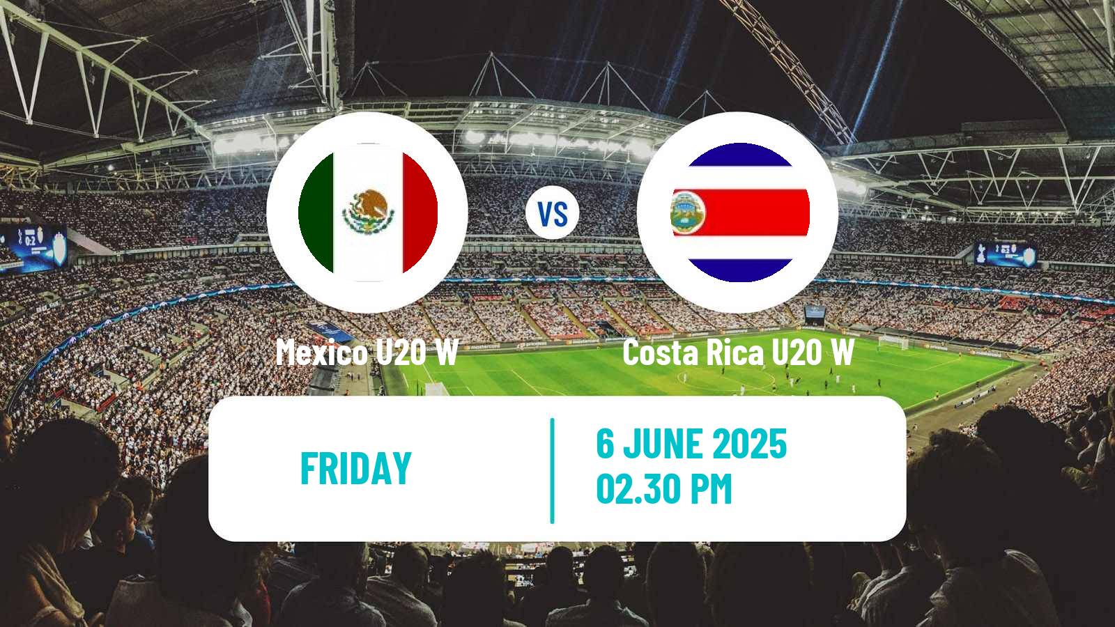 Soccer CONCACAF Championship U20 Women Mexico U20 W - Costa Rica U20 W