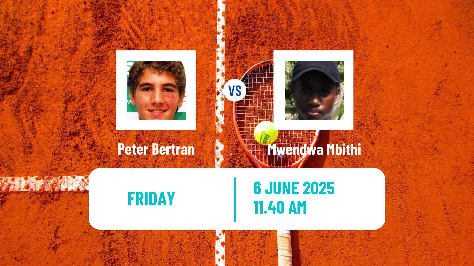 Tennis ITF M25 Santo Domingo 3 Men Peter Bertran - Mwendwa Mbithi