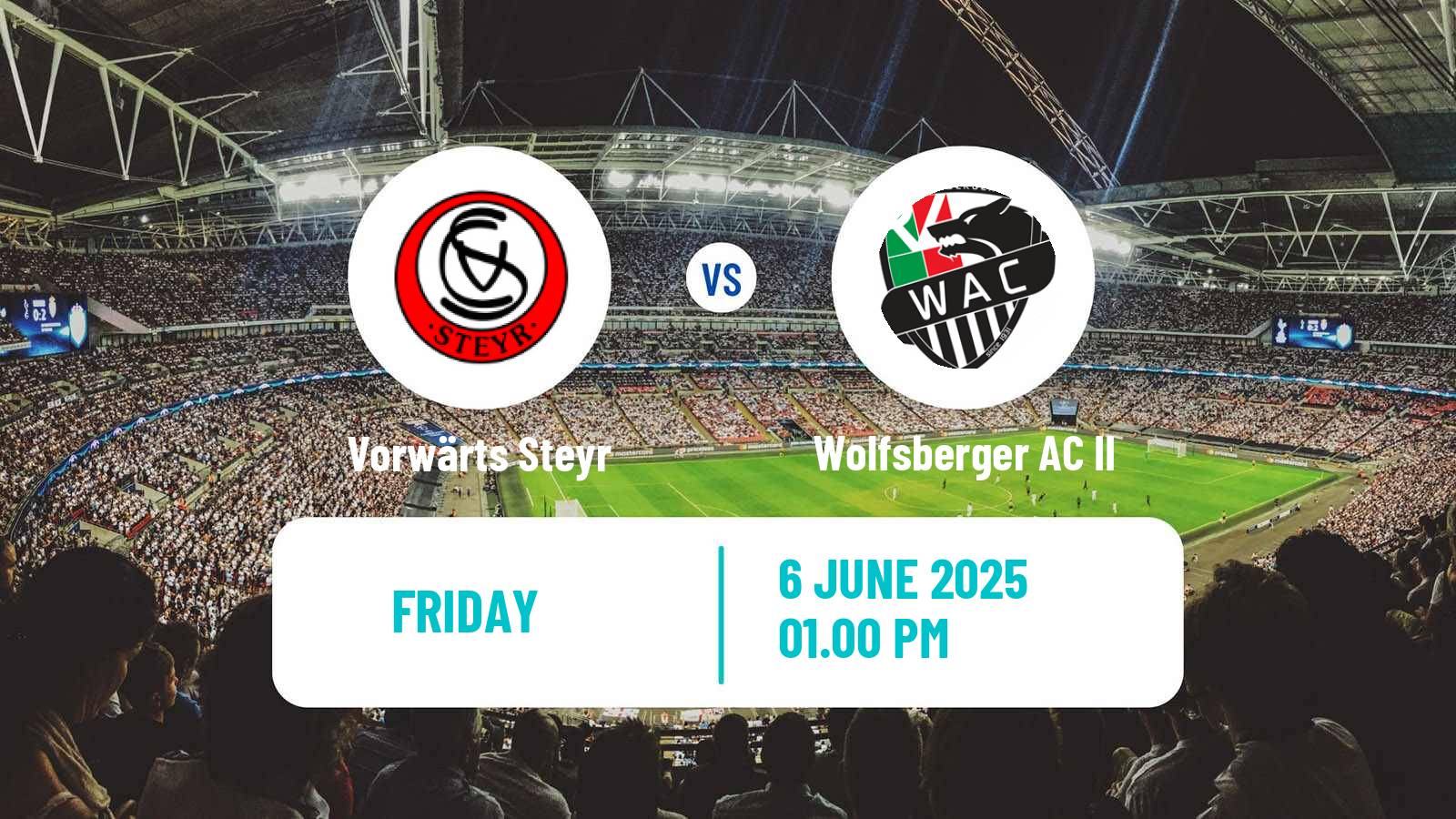 Soccer Austrian Regionalliga Central Vorwärts Steyr - Wolfsberger AC II
