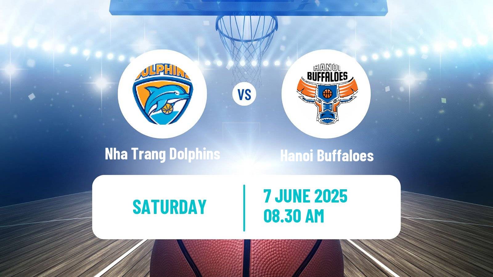 Basketball Vietnamese VBA Nha Trang Dolphins - Hanoi Buffaloes