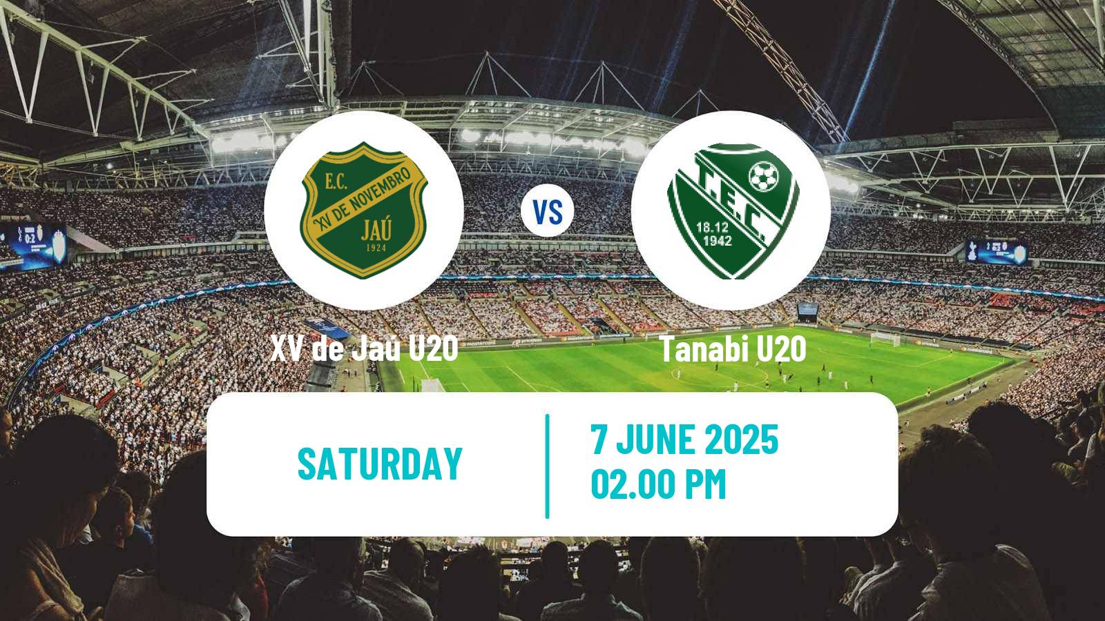 Soccer Brazilian Paulista U20 XV de Jaú U20 - Tanabi U20