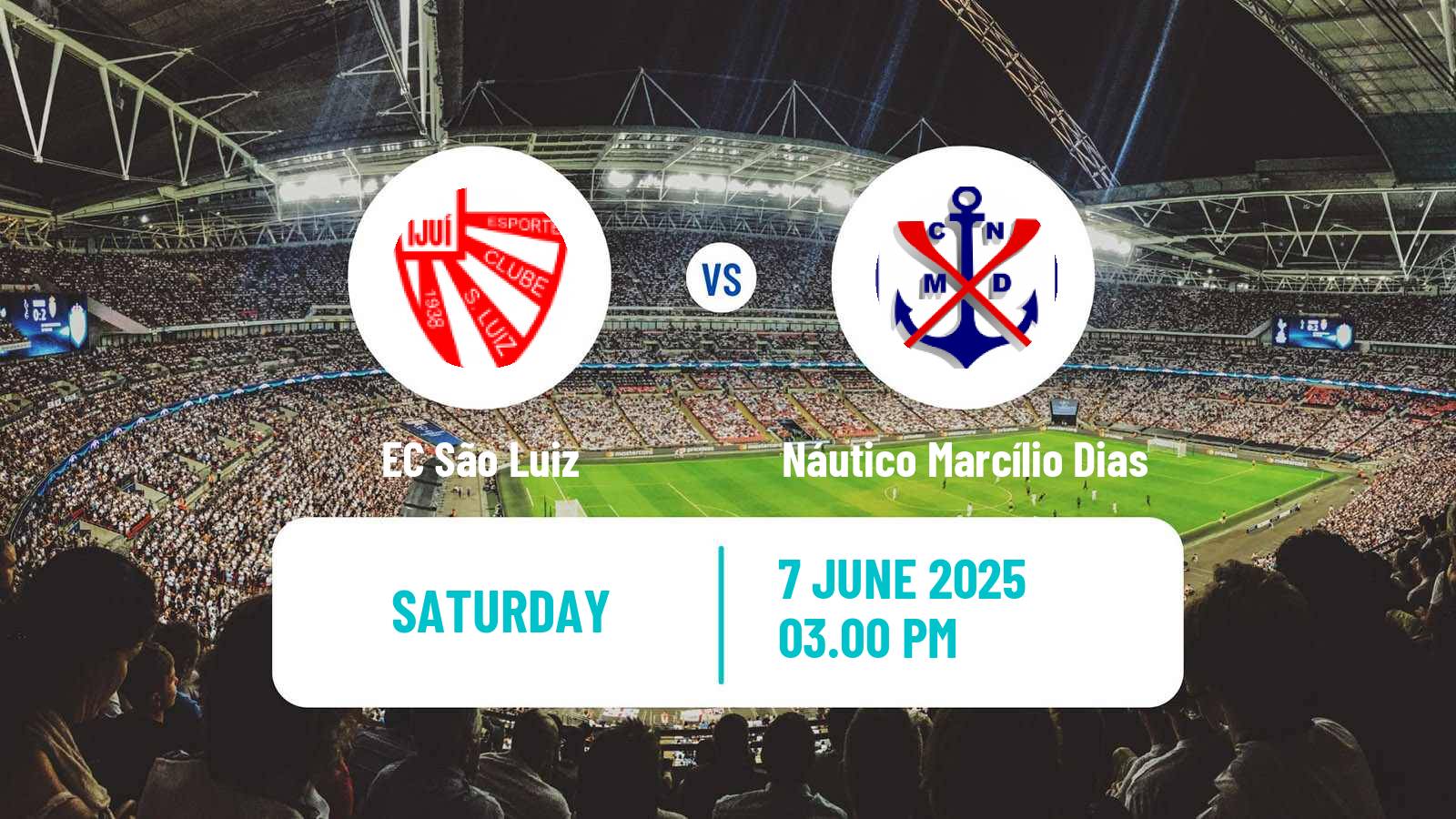 Soccer Brazilian Serie D São Luiz - Náutico Marcílio Dias