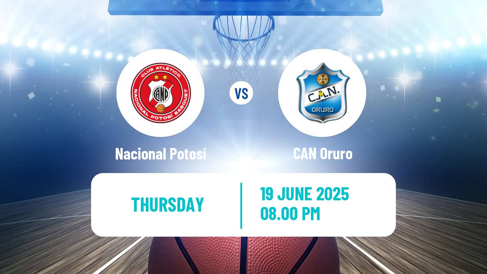 Basketball Bolivian Libobasquet Nacional Potosí - CAN Oruro
