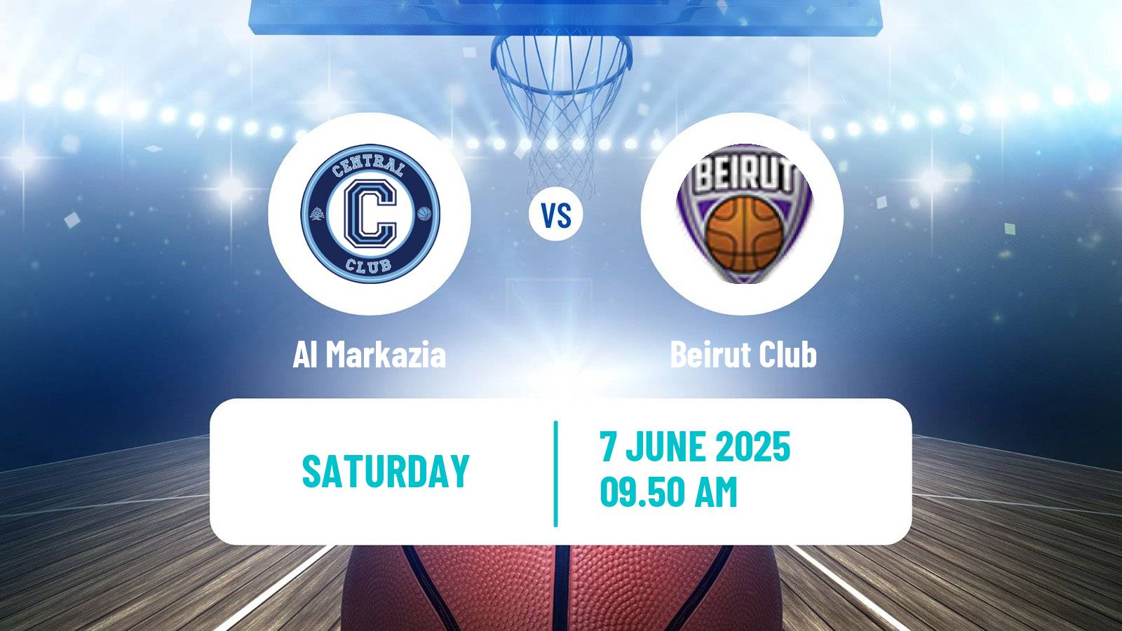 Basketball Lebanese Division 1 Basketball Al Markazia - Beirut Club