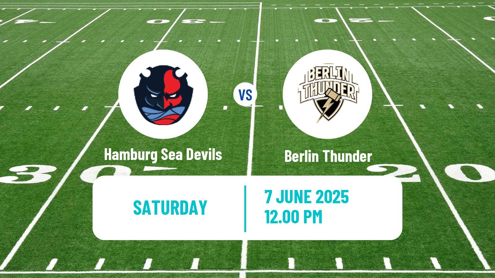 American football European League of American Football Hamburg Sea Devils - Berlin Thunder