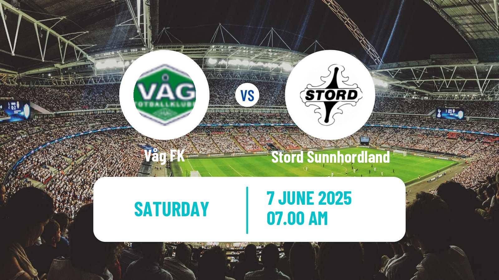 Soccer Norwegian Division 3 - Group 5 Våg - Stord Sunnhordland