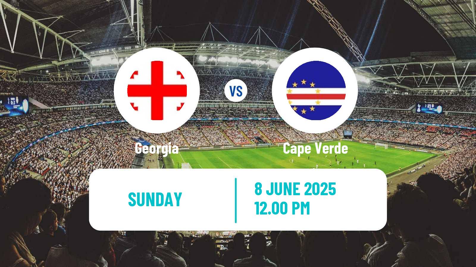Soccer Friendly Georgia - Cape Verde