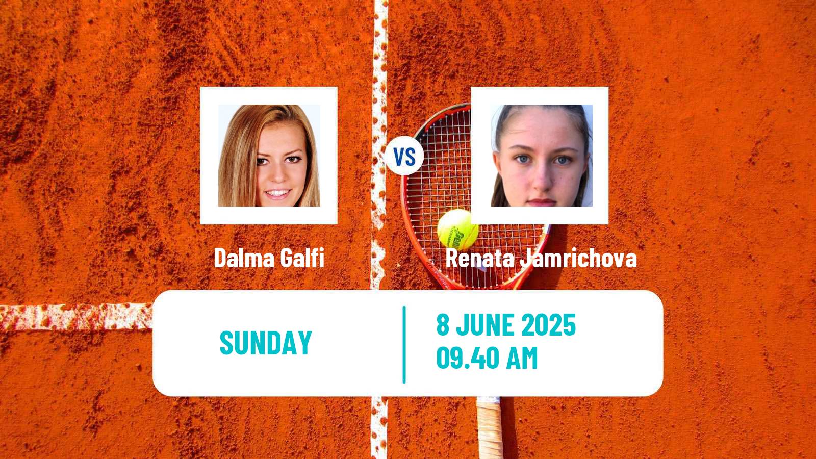 Tennis WTA Hertogenbosch Dalma Galfi - Renata Jamrichova