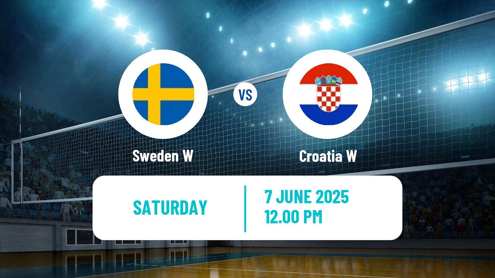 Volleyball Golden European League Volleyball Women Sweden W - Croatia W