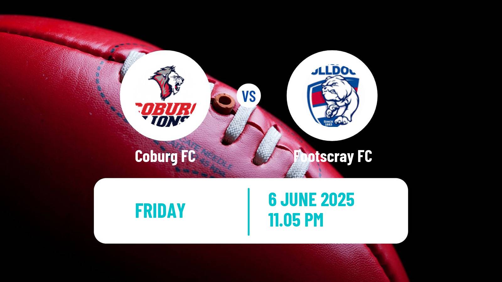 Aussie rules VFL Coburg - Footscray