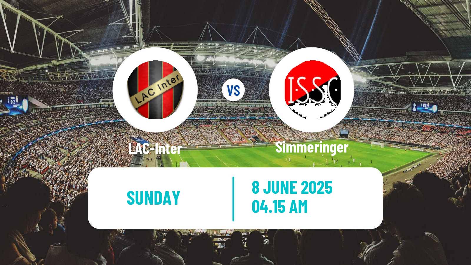 Football Austrian Landesliga Wien LAC-Inter - Simmeringer
