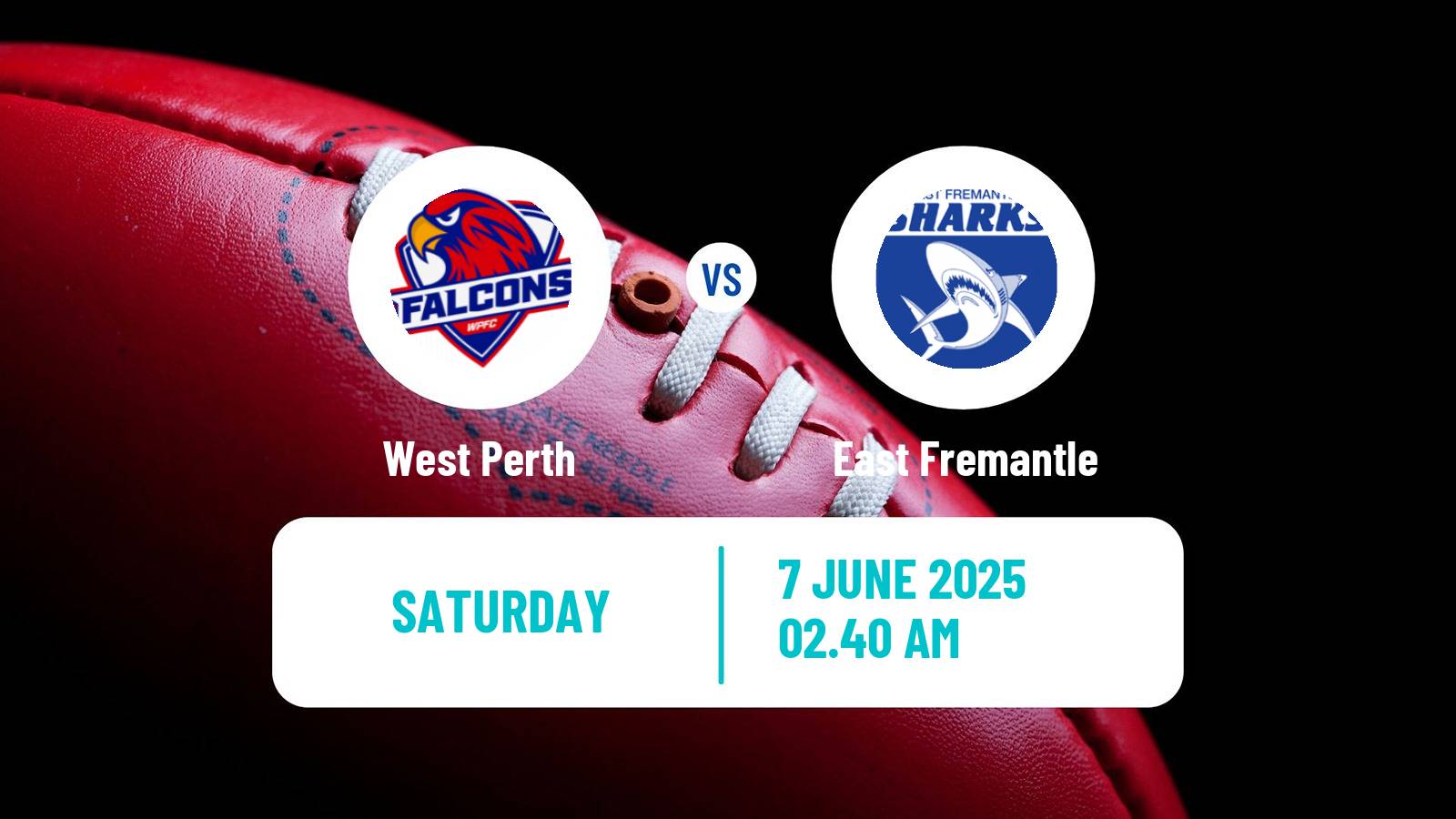 Aussie rules WAFL West Perth - East Fremantle