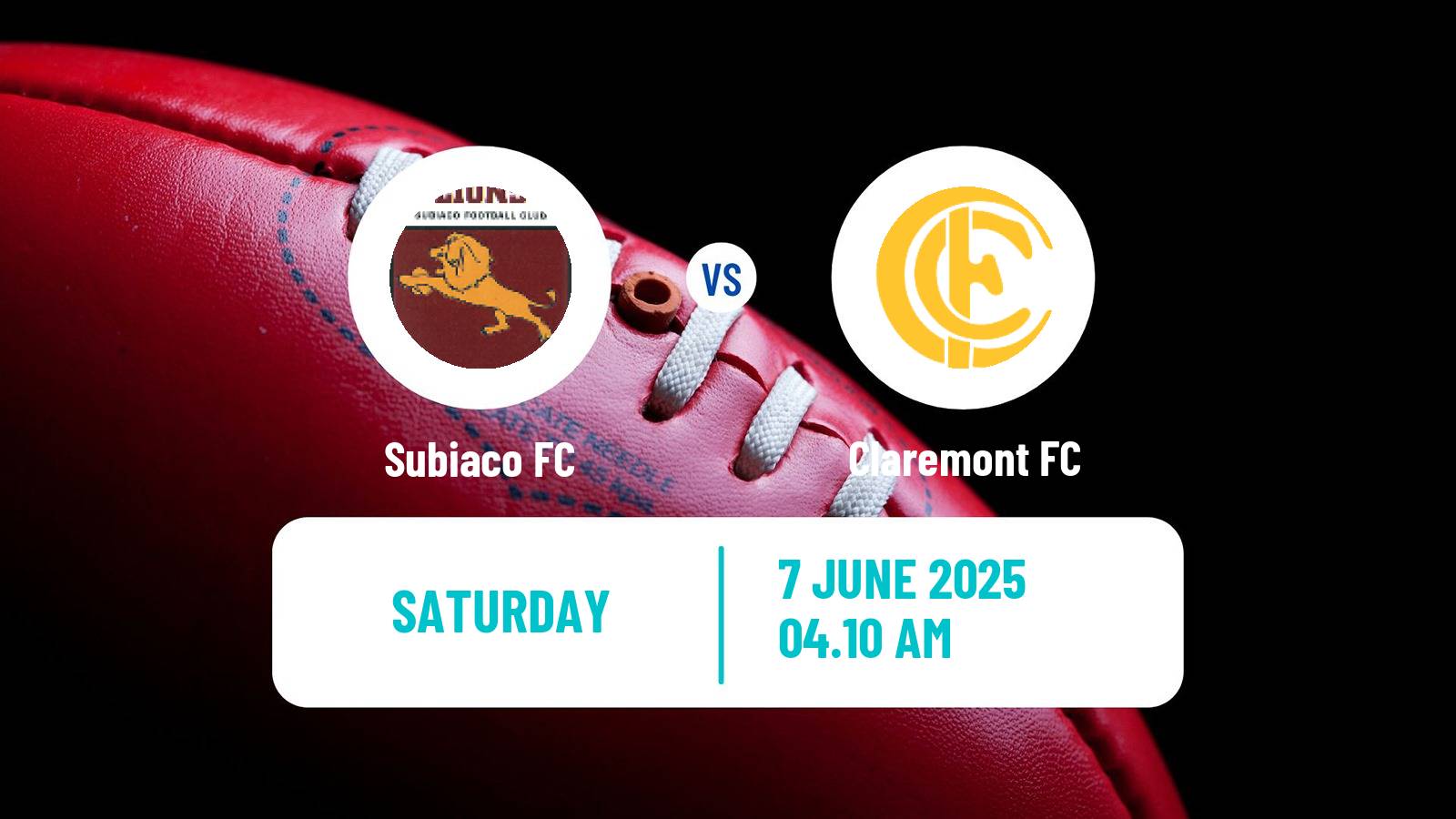 Aussie rules WAFL Subiaco - Claremont