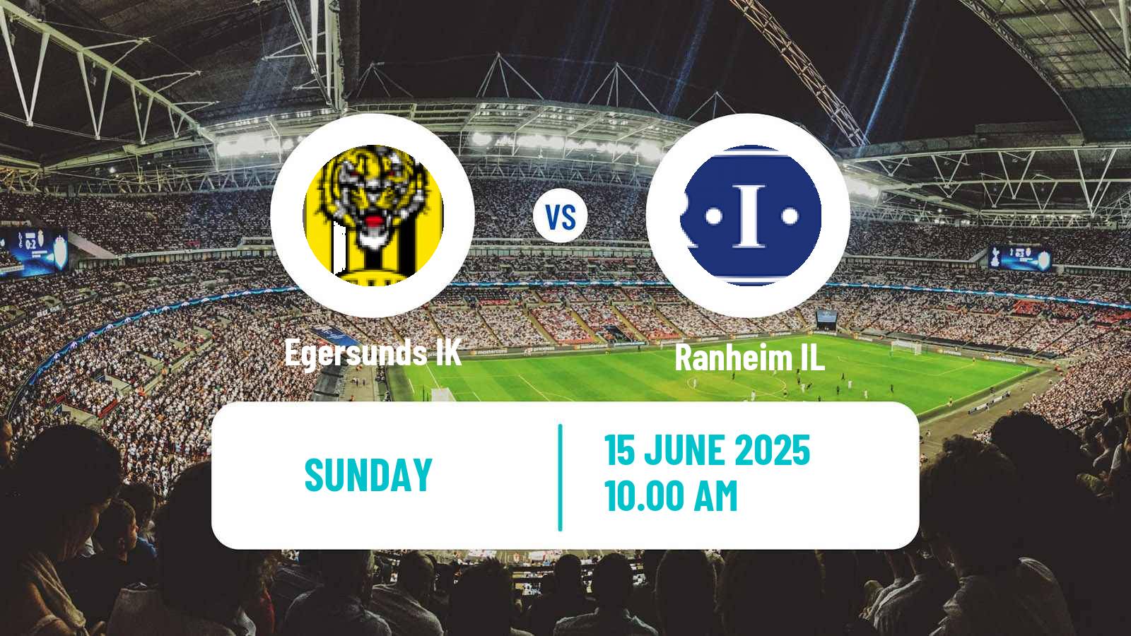 Soccer Norwegian Adeccoligaen Egersund - Ranheim
