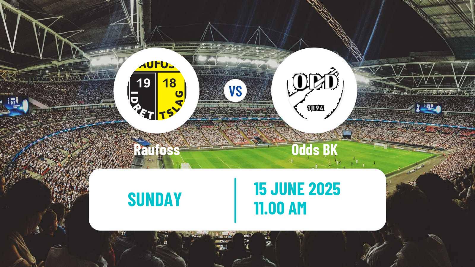 Soccer Norwegian Adeccoligaen Raufoss - Odd