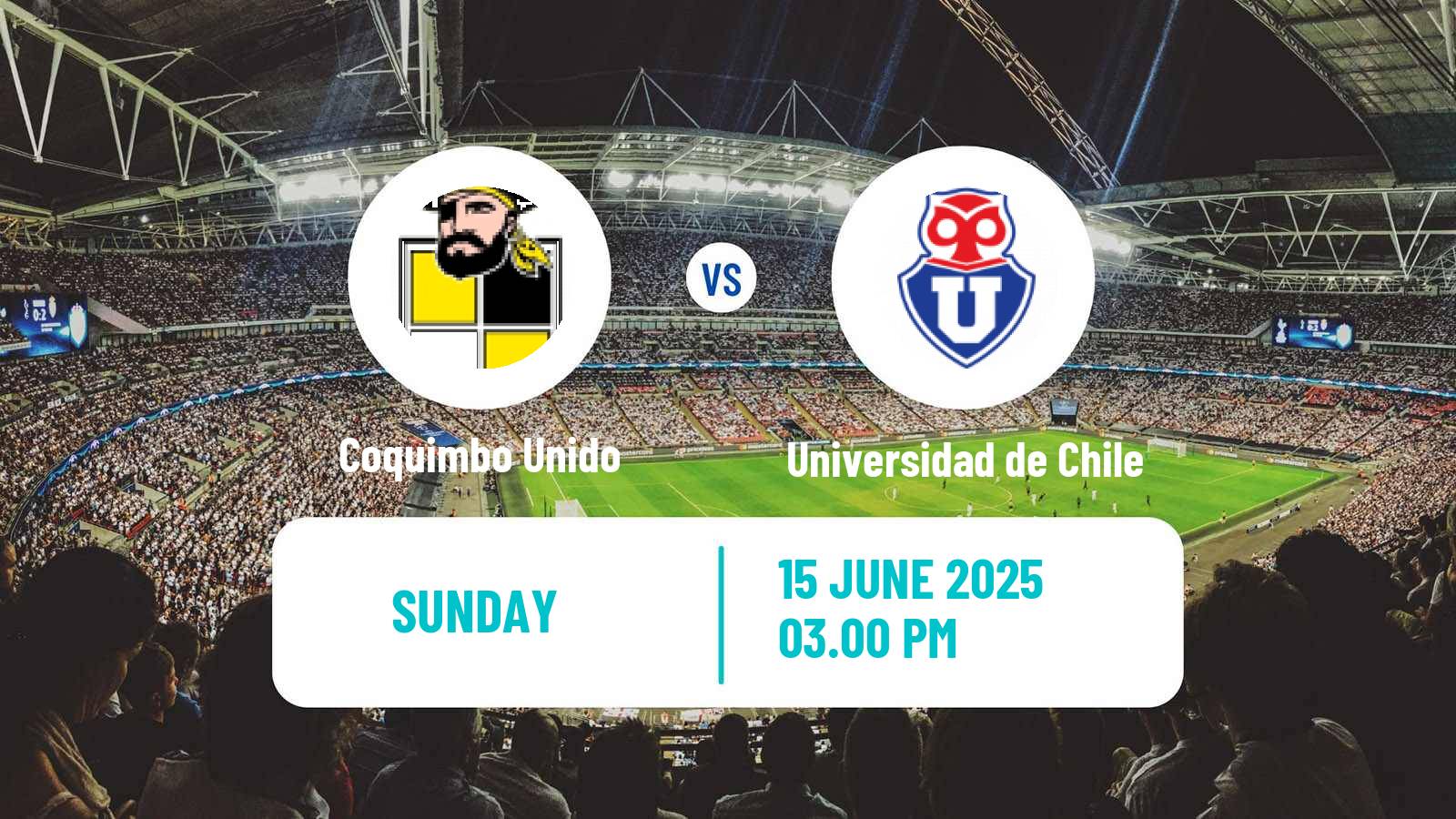 Soccer Chilean Primera Division Coquimbo Unido - Universidad de Chile