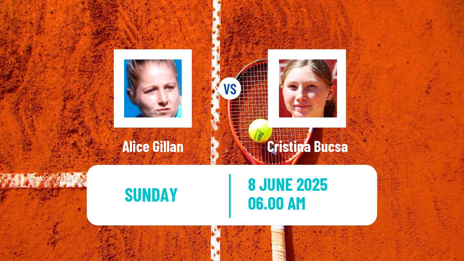Tennis WTA London Alice Gillan - Cristina Bucsa
