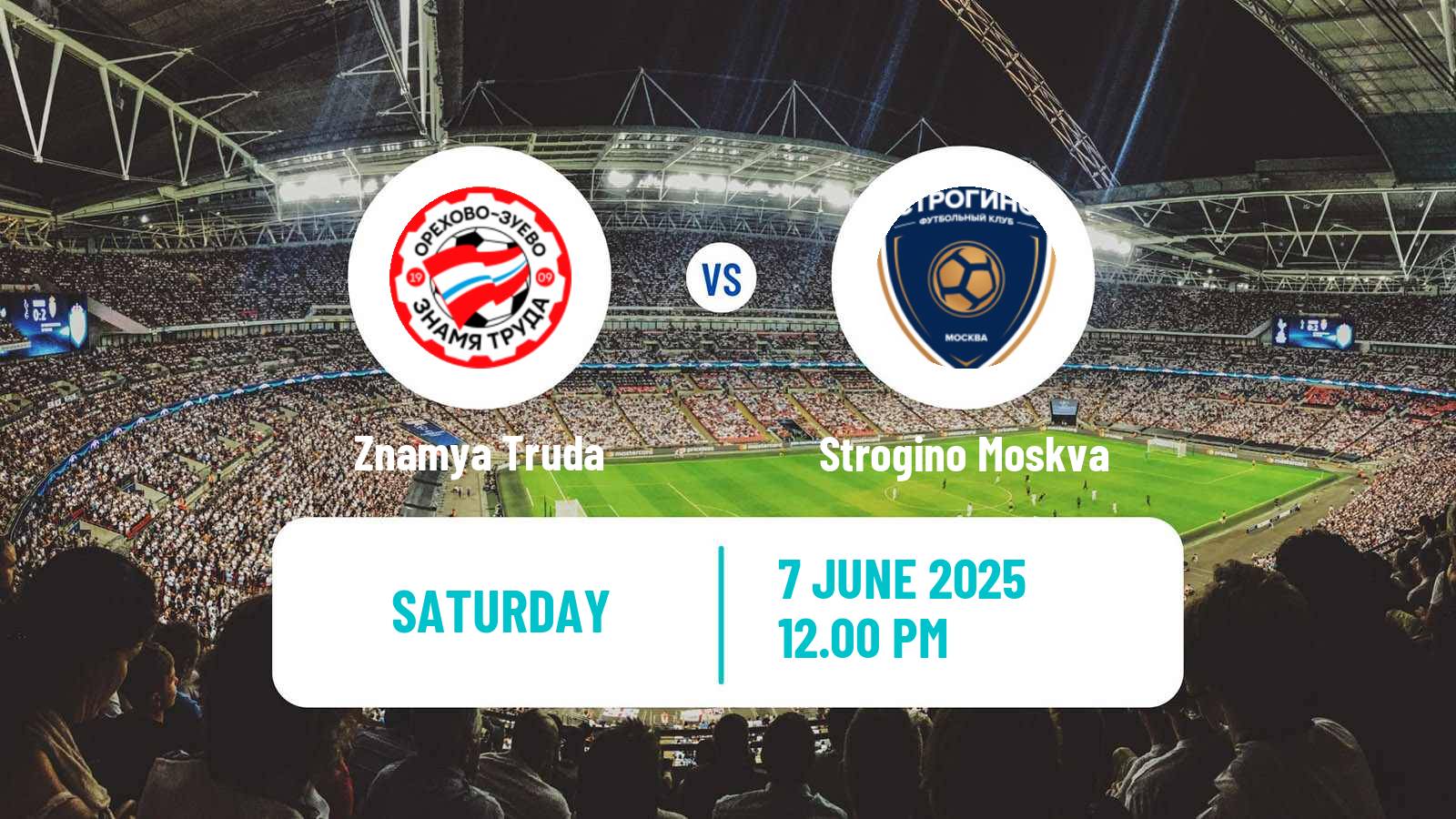 Football FNL 2 Division B Group 3 Znamya Truda - Strogino Moskva