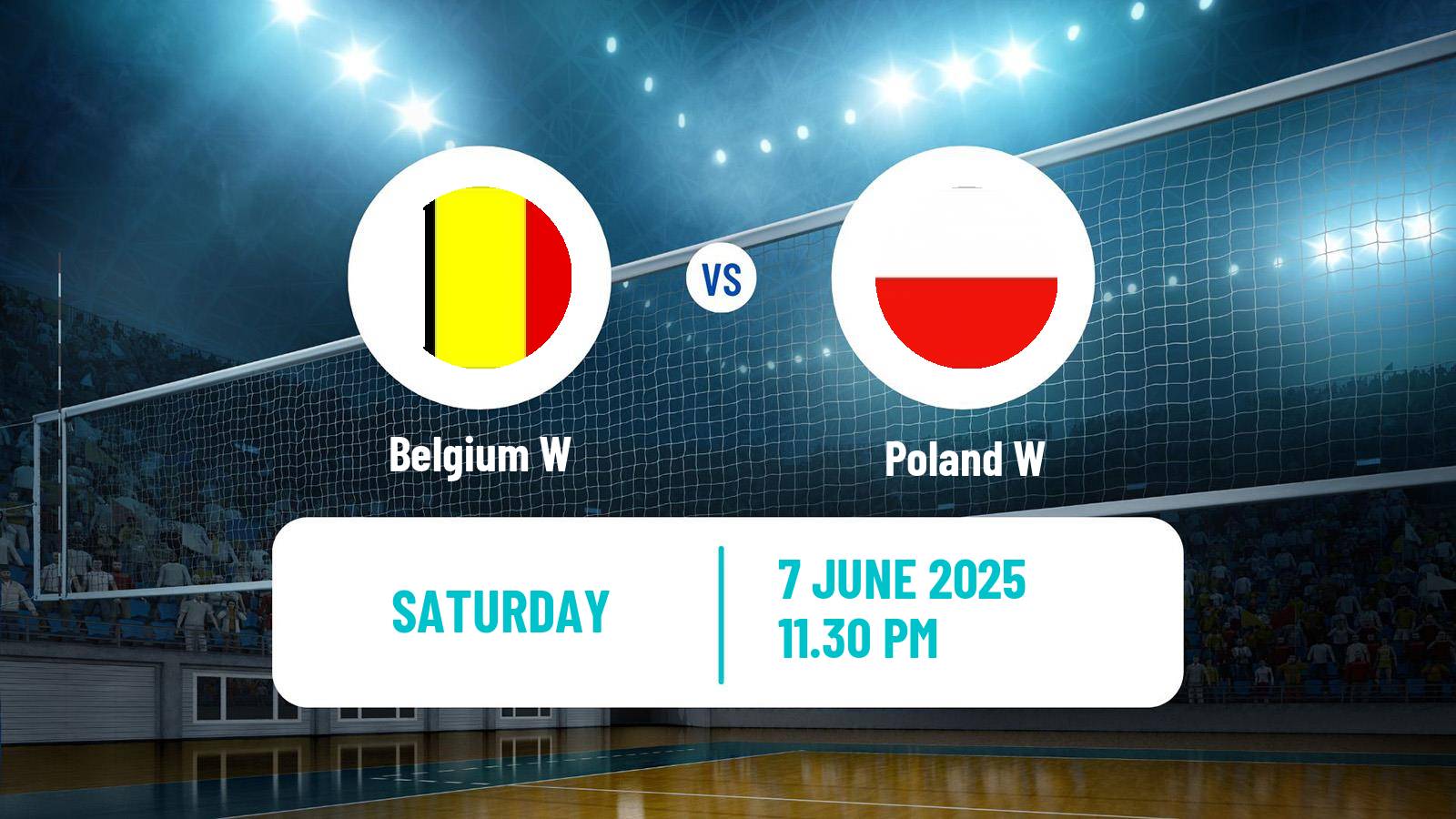Volleyball Nations League Volleyball Women Belgium W - Poland W