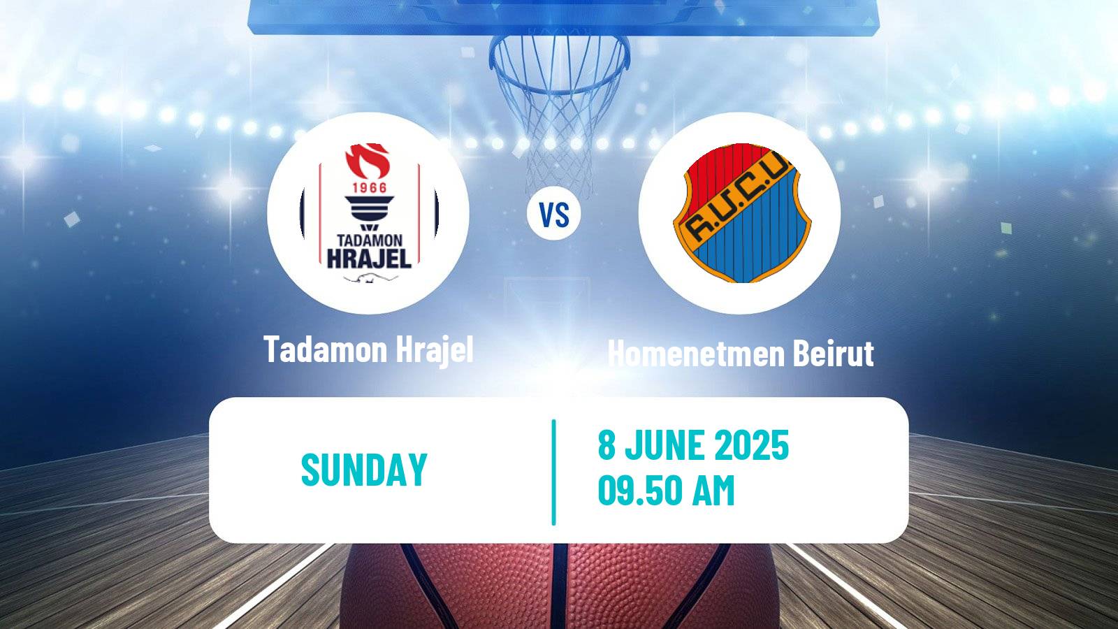 Basketball Lebanese Division 1 Basketball Tadamon Hrajel - Homenetmen Beirut