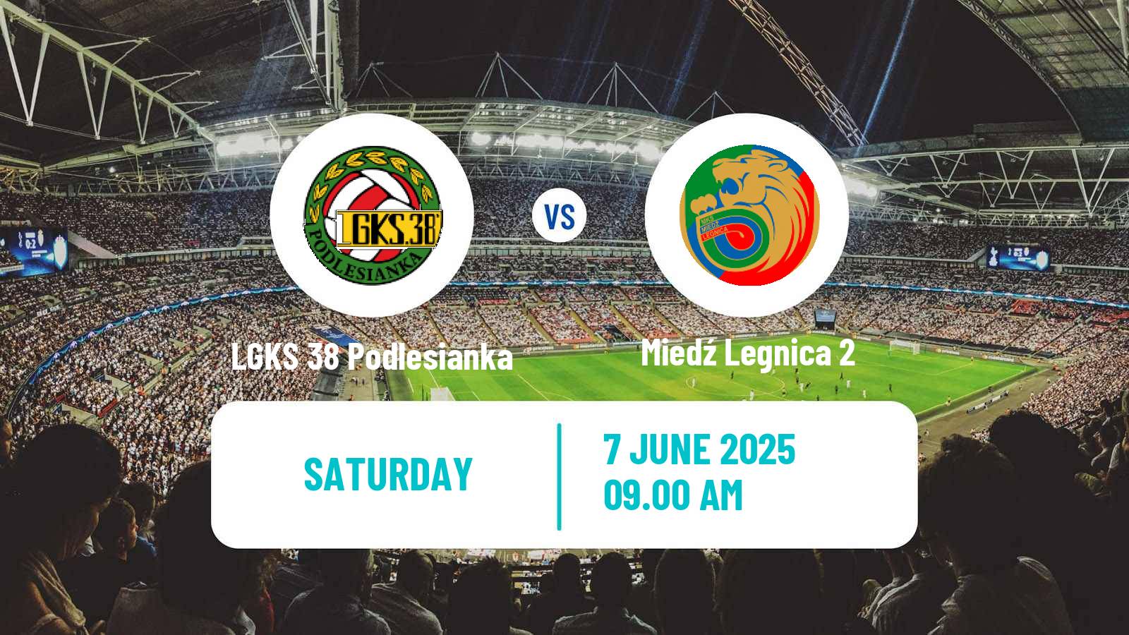 Soccer Polish Division 3 - Group III LGKS 38 Podlesianka - Miedź Legnica 2