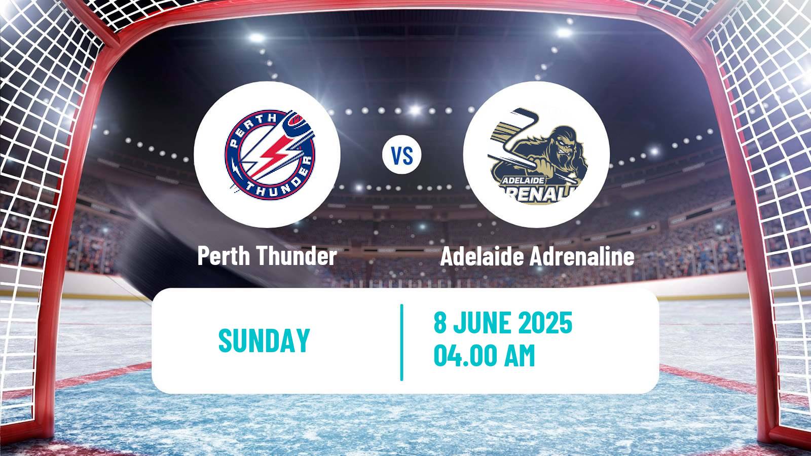 Hockey Australian Ice Hockey League Perth Thunder - Adelaide Adrenaline