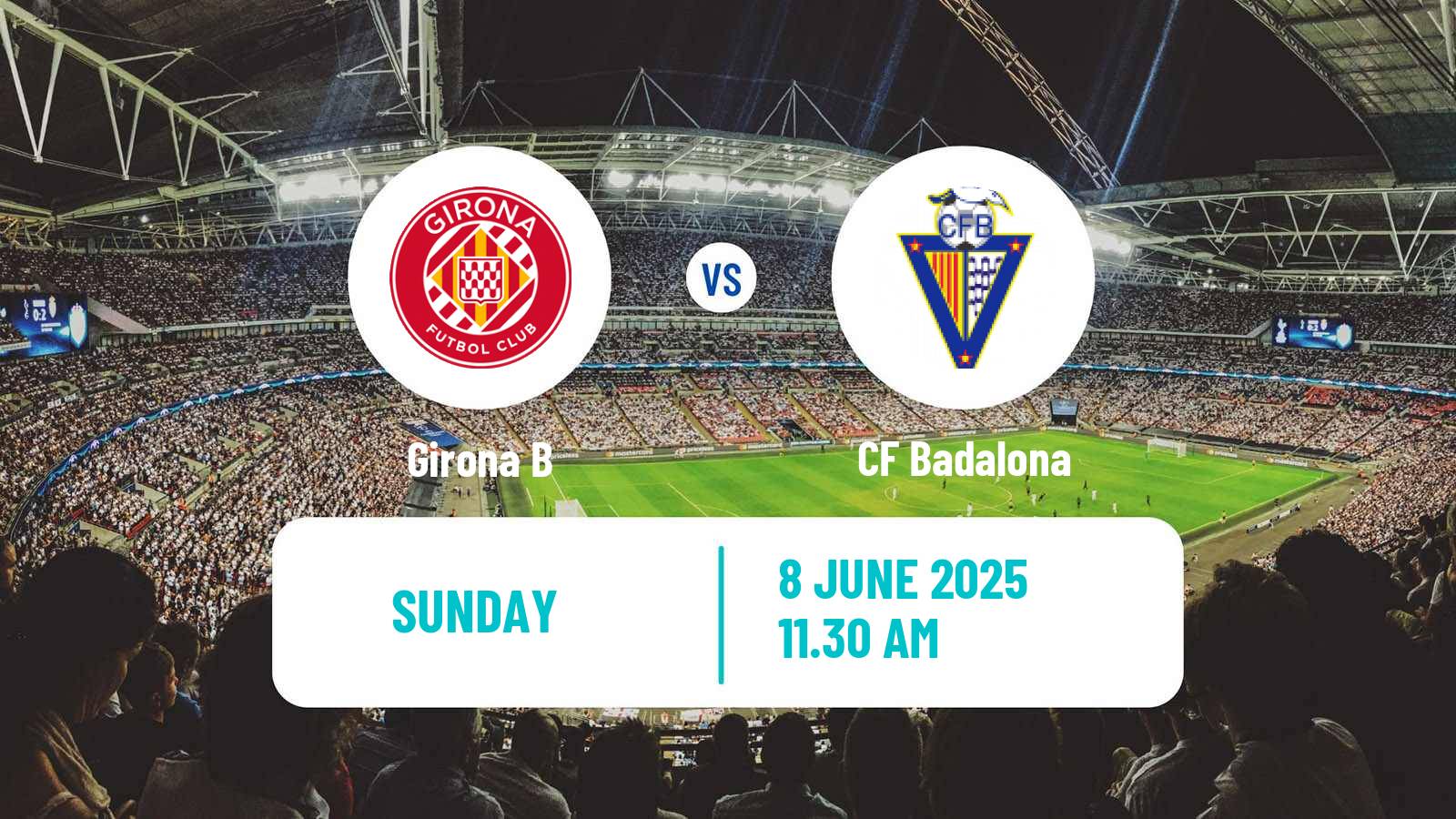 Soccer Spanish Tercera RFEF - Group 5 Girona B - Badalona