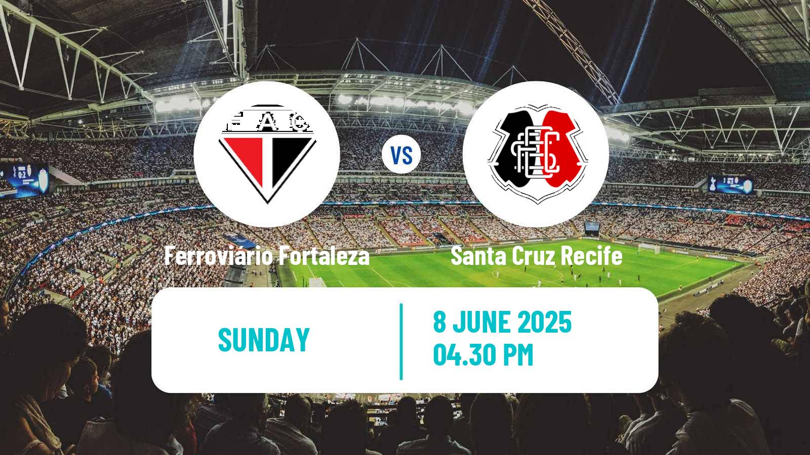 Soccer Brazilian Serie D Ferroviário Fortaleza - Santa Cruz Recife